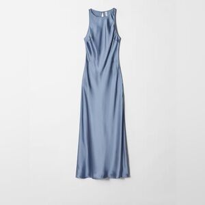 & Other Stories Sleeveless Satin Midi Dress